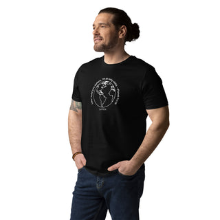 Sustainable T shirt, 100% Organic cotton, 'Planet Earth' Unisex