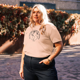 Sustainable T shirt, 100% Organic cotton, 'Planet Earth' Unisex