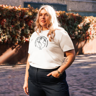 Sustainable T shirt, 100% Organic cotton, 'Planet Earth' Unisex