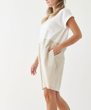 Bamboo Two-Tone Dress with Pockets