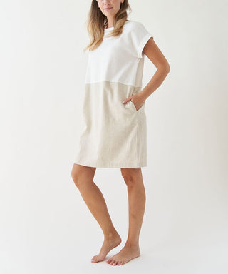 Bamboo Two-Tone Dress with Pockets