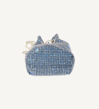 Blue Crystal Bucket Bag