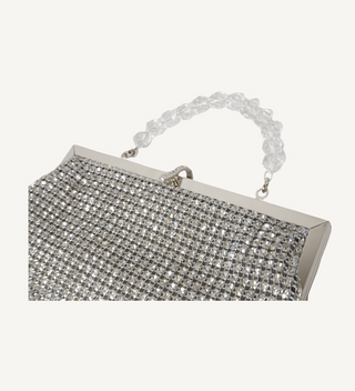 Silver and Crystal, Frame Evening Clutch