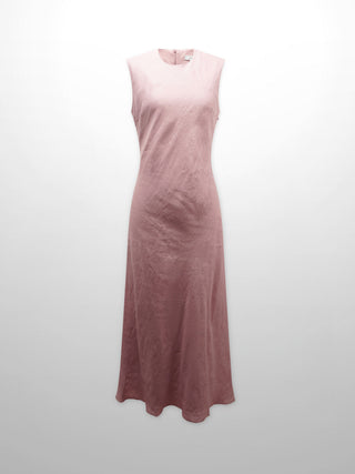 Linen A-Line Slip Dress-Blush-1