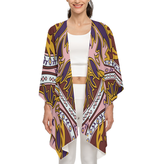 Women's Kimono Silk-like Cover Up Wrap (Empress)