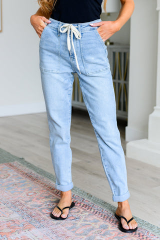 Vintage Denim Jogger Pants