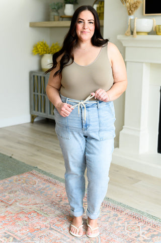 Vintage Denim Jogger Pants