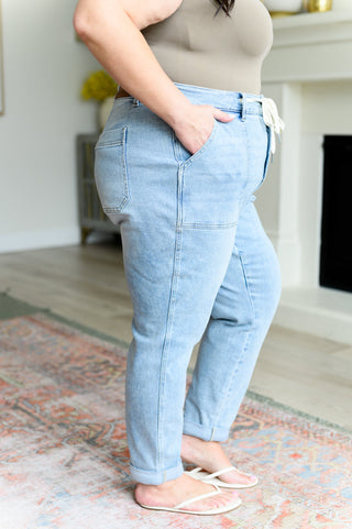 Vintage Denim Jogger Pants