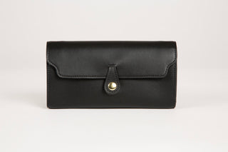 Lavada black convertible wallet clutch without strap