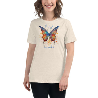 Butterfly Women's 100% Cotton Relaxed T-Shirt