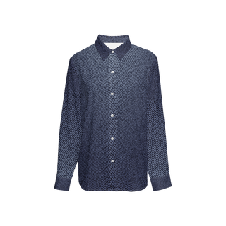 Denim Vibes Women's Sustainable Long Sleeve Button-Down Shirt