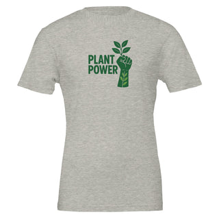 image of heather gray_plant_power_graphic_tshirt
