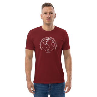 Sustainable T shirt, 100% Organic cotton, 'Planet Earth' Unisex