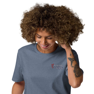 100% Organic Cotton, Embroidered, Unisex Tshirt