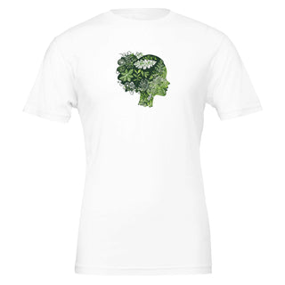 white_graphic_tshirt_with_graphic_depicting_silhouette_of_woman_made_of_plants